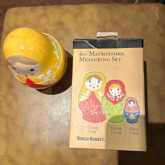 Vintage World Market Six Piece Matroyshka Russian-style Doll Measuring Set. - Picture 12 of 12